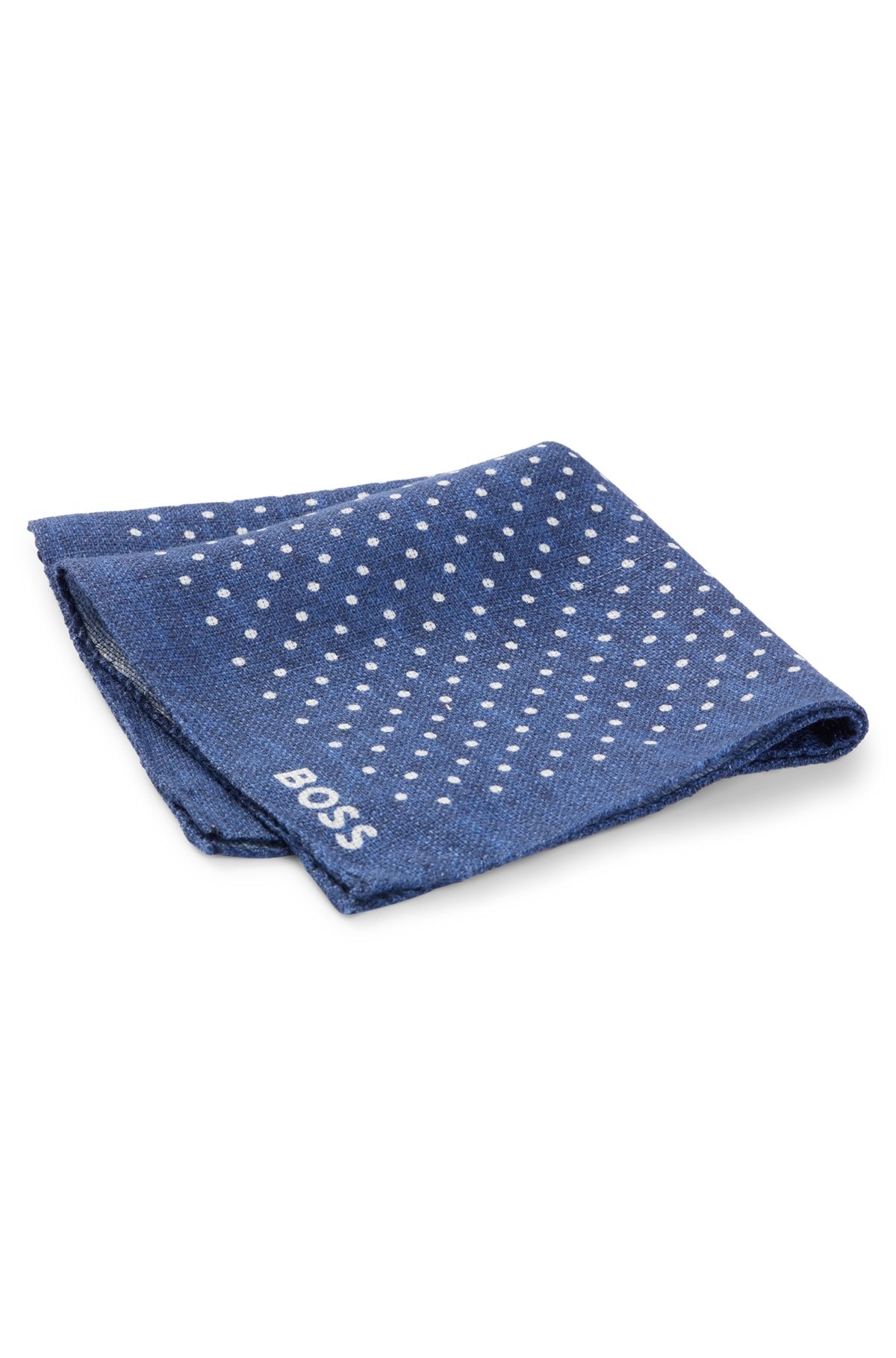 PRINTED POCKET SQUARE IN LINEN AND COTTON - 3