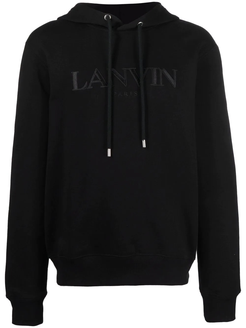 logo-embroidered hoodie - 1