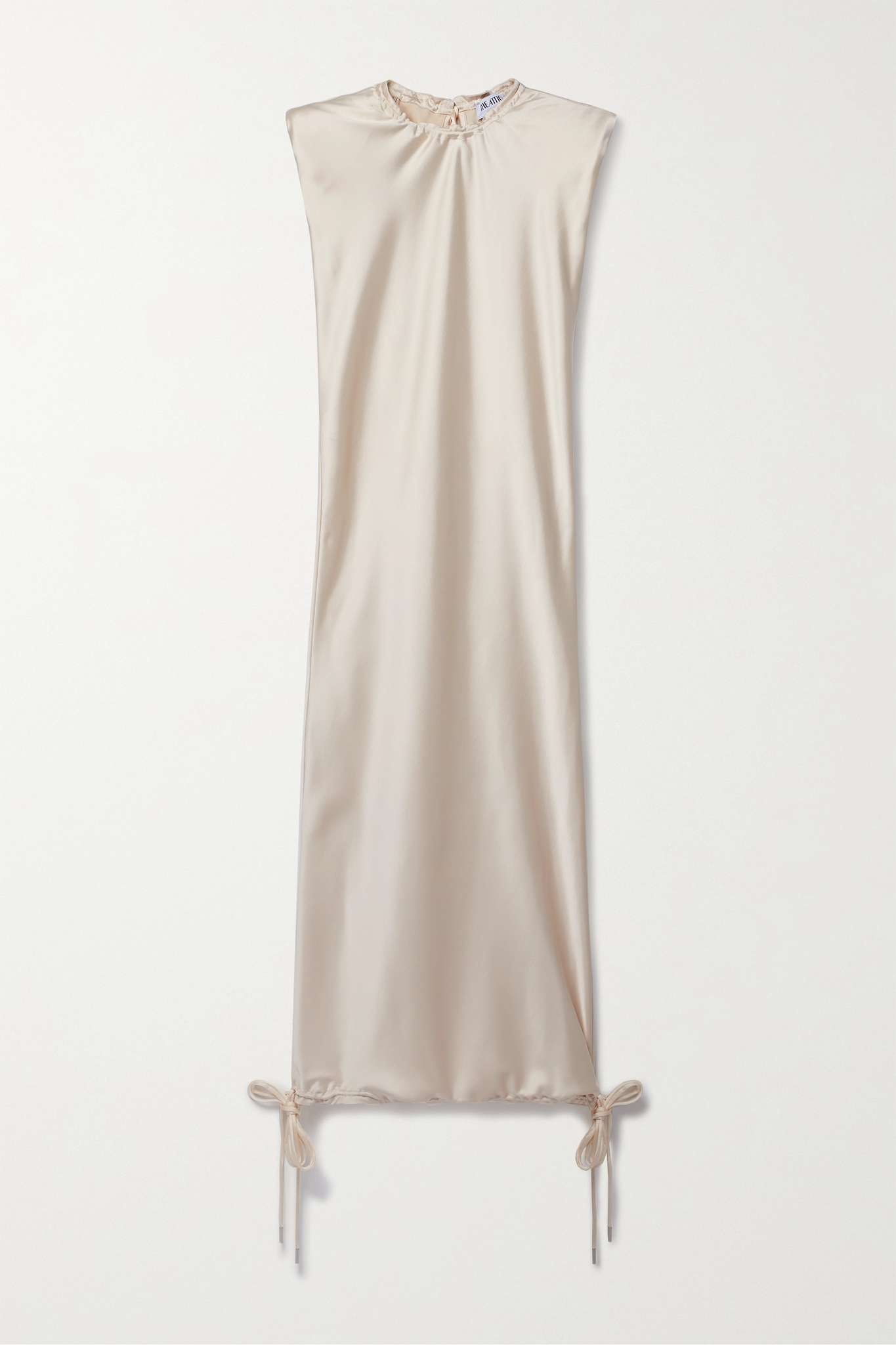 Open-back satin midi dress - 1
