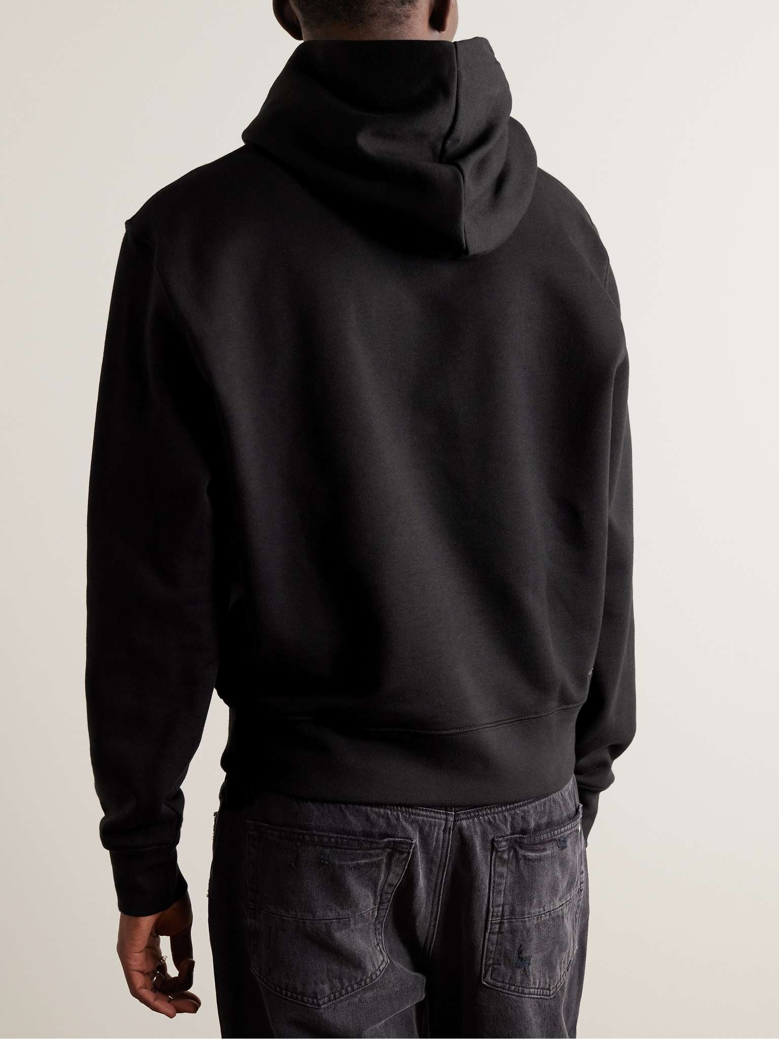 Staggered Chrome Logo-Print Cotton-Jersey Hoodie - 3