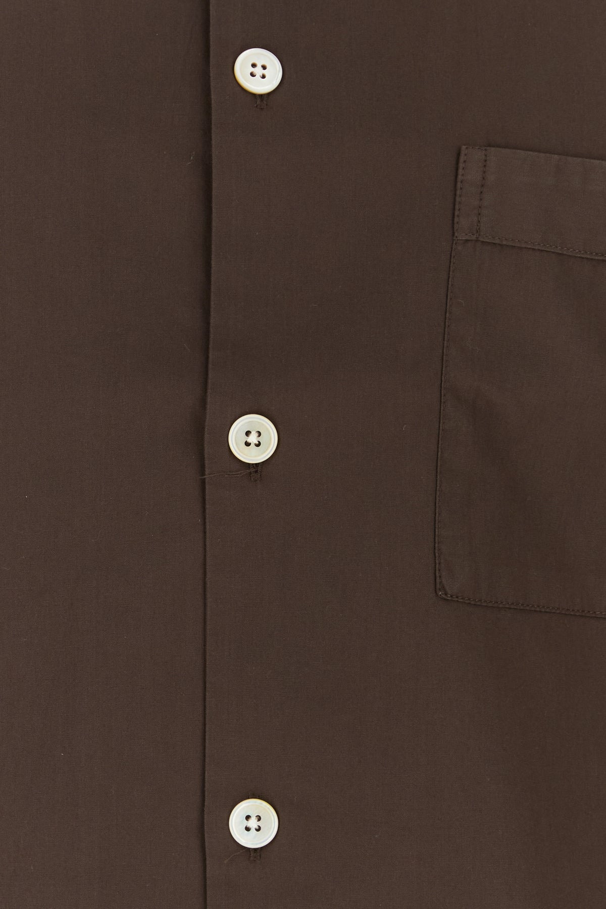 Brown poplin shirt - 3