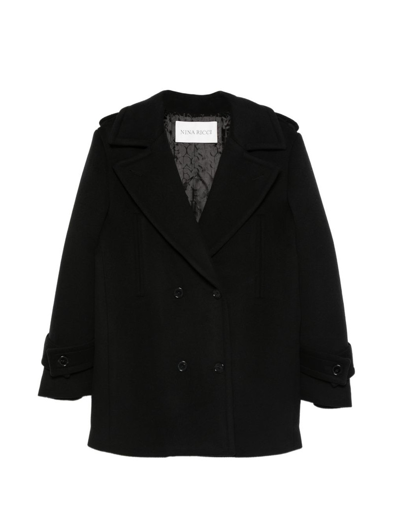 double-breasted reefer coat 1