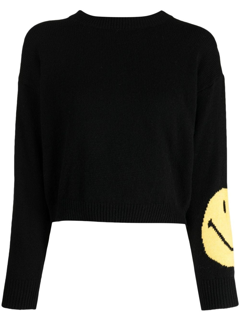 smiley face-motif jumper - 1