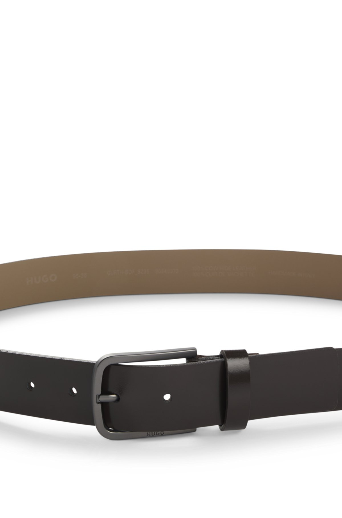 ITALIAN-MADE BELT IN BRUSH-OFF LEATHER - 4