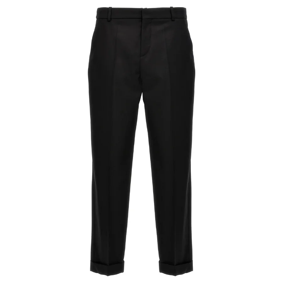 Balmain Straight Leg Tailored Wool Trousers - 1