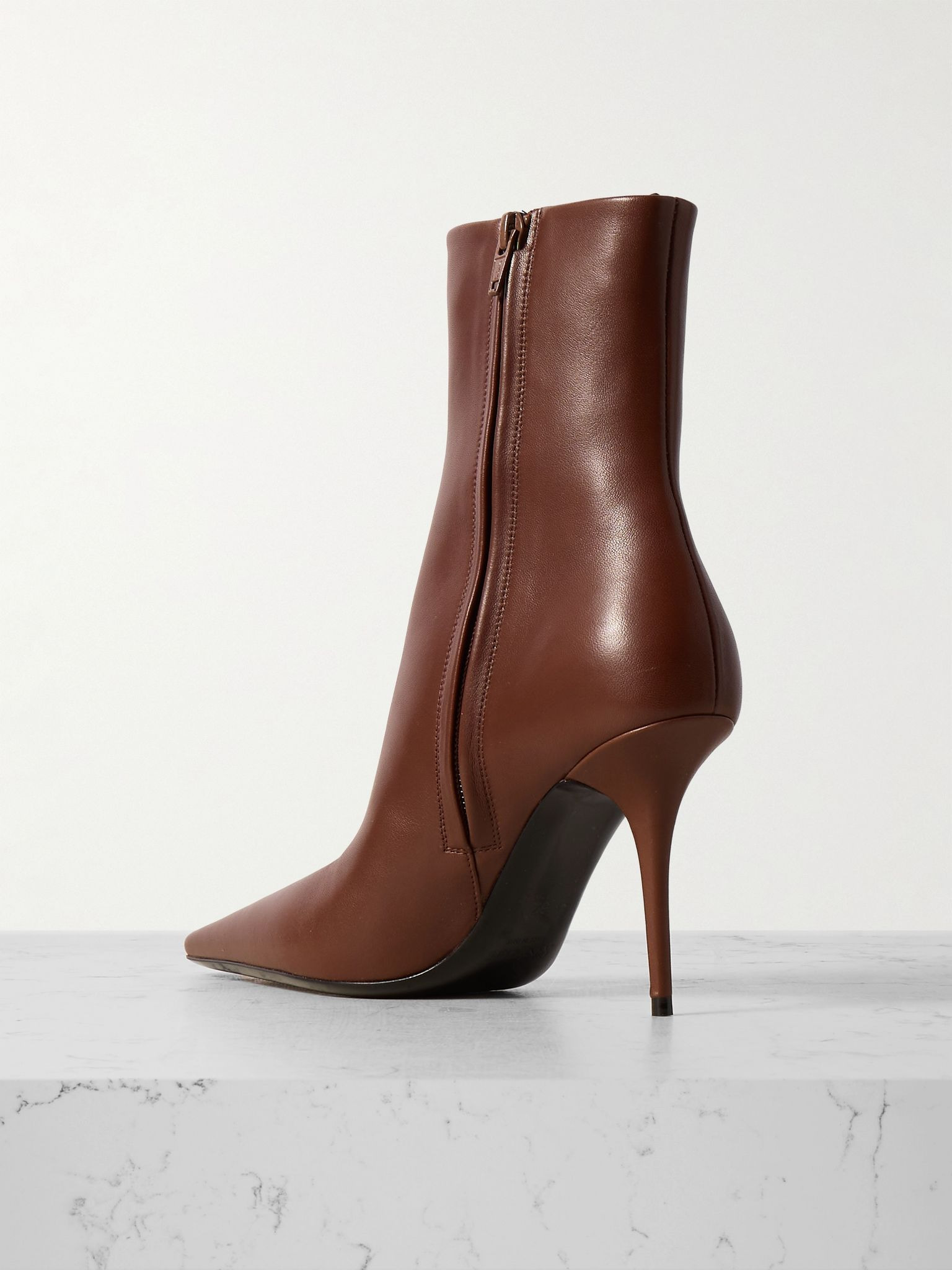 Ashley leather ankle boots Brown - 3