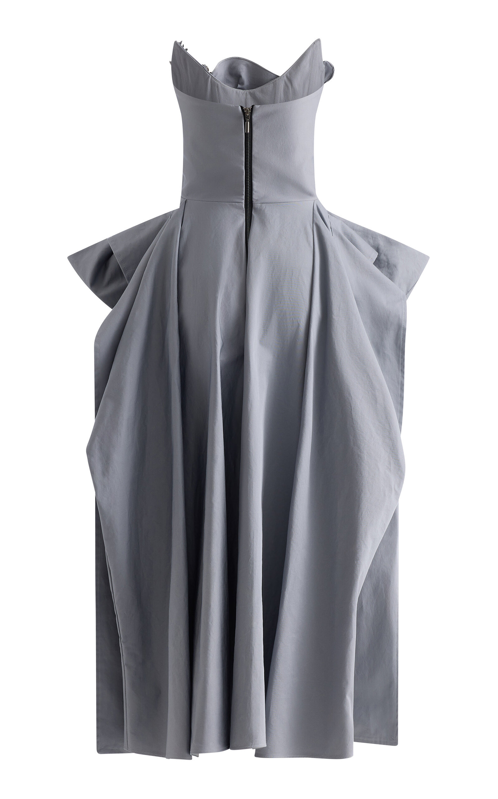 Harbour Beaded Cotton Mini Dress grey - 5