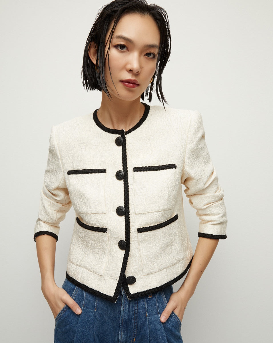 DARLA JACQUARD JACKET - 2
