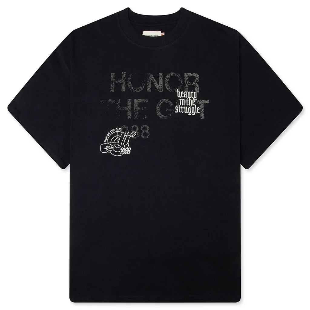 BEAUTY IN THE STRUGGLE S/S TEE - BLACK - 1
