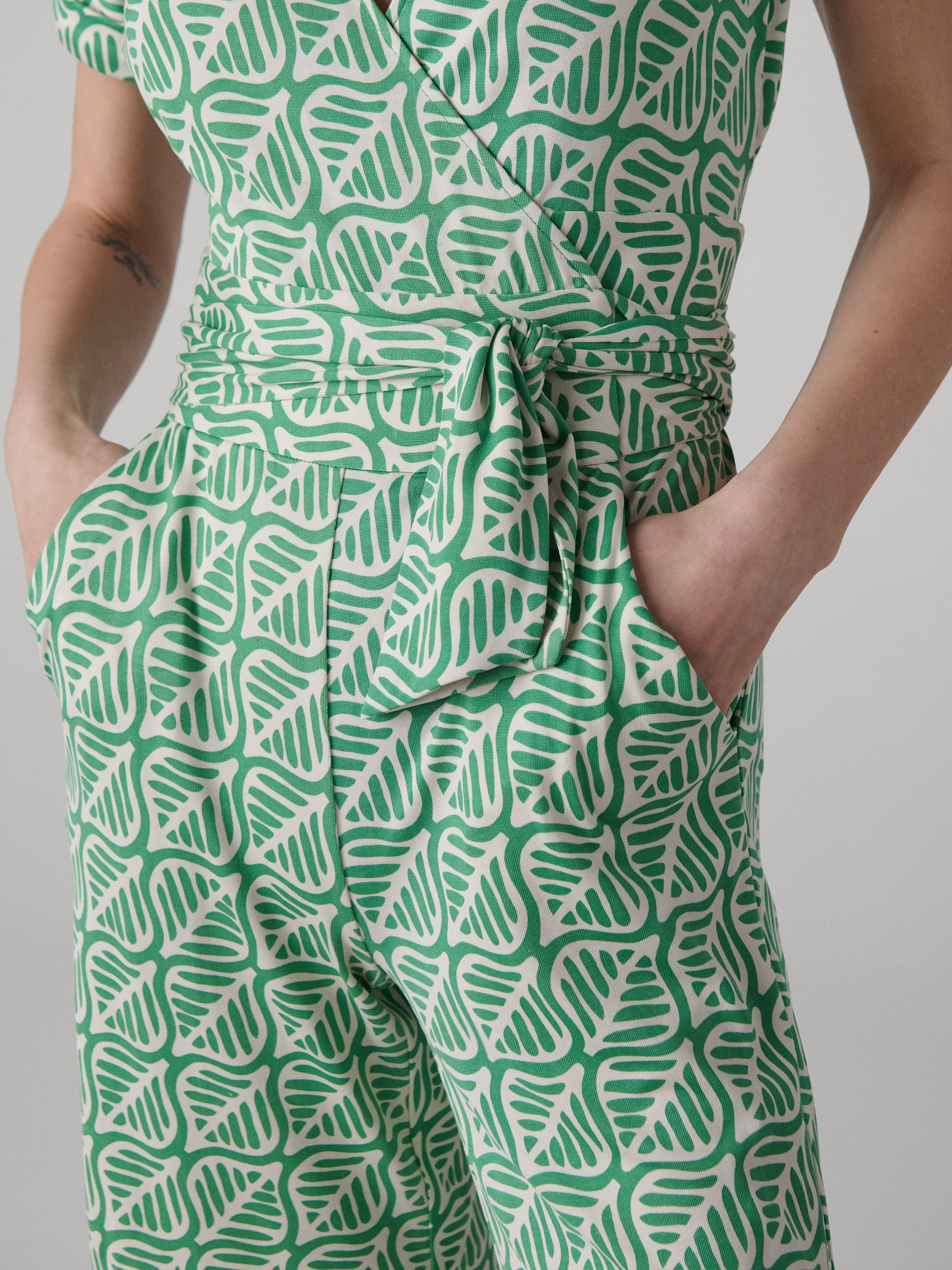 Cheryl Silk Jersey Jumpsuit - 3