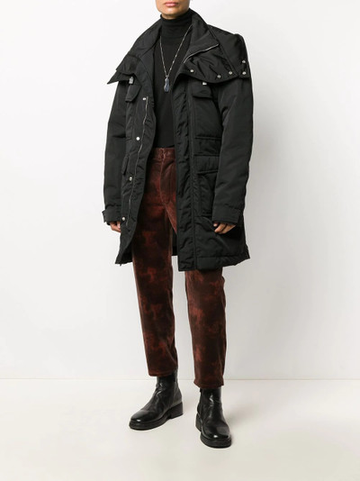 Ann Demeulemeester bleached velvet trousers outlook