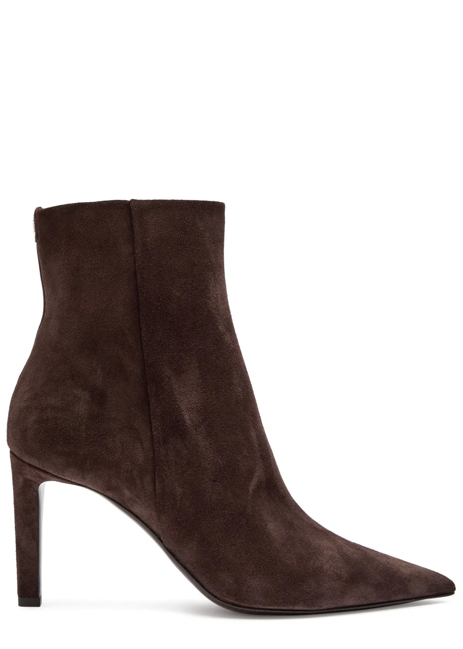 Jimmy Choo Frankie 85 Suede Ankle Boots - 1