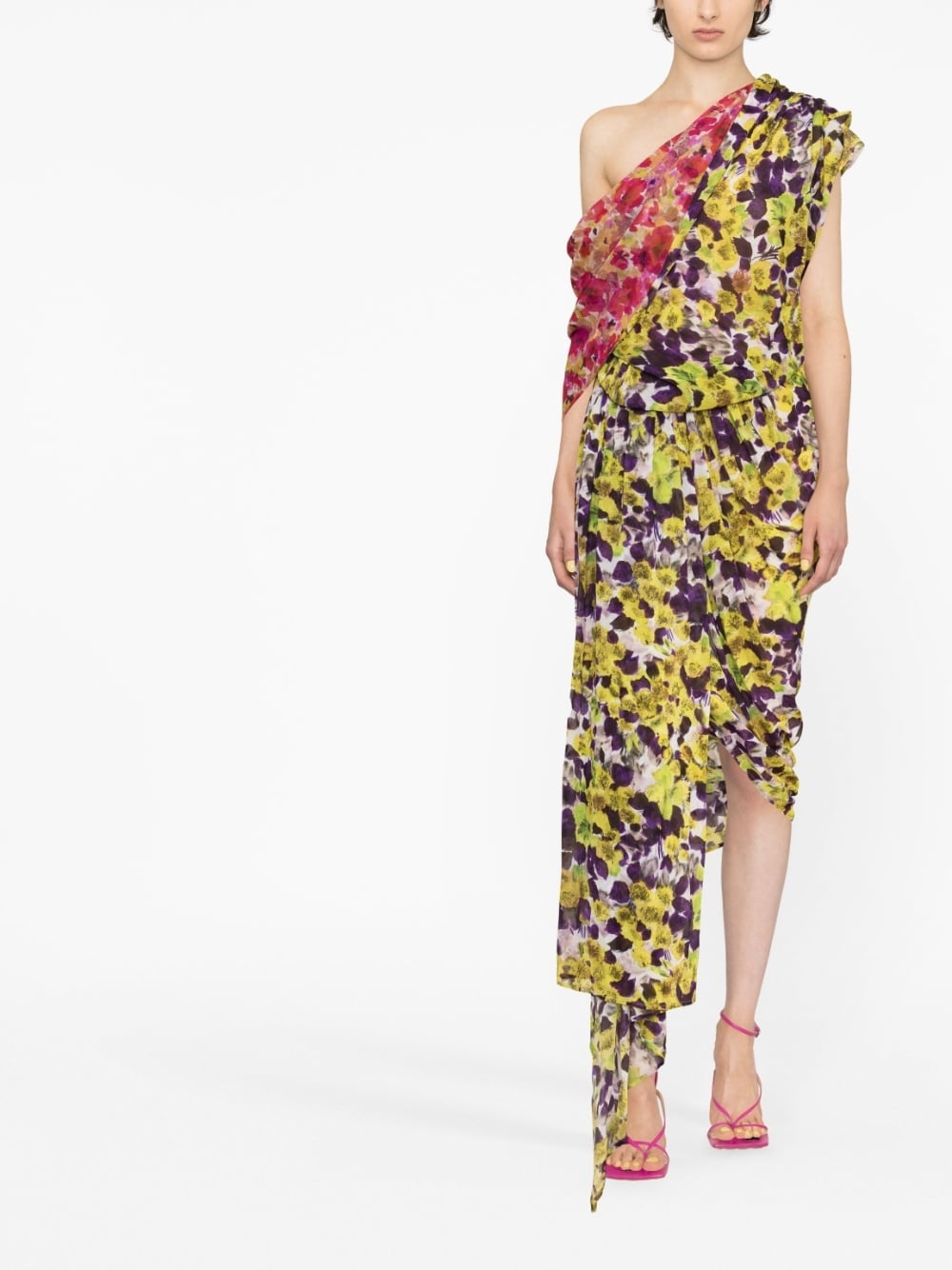 Printed viscose dress - 3