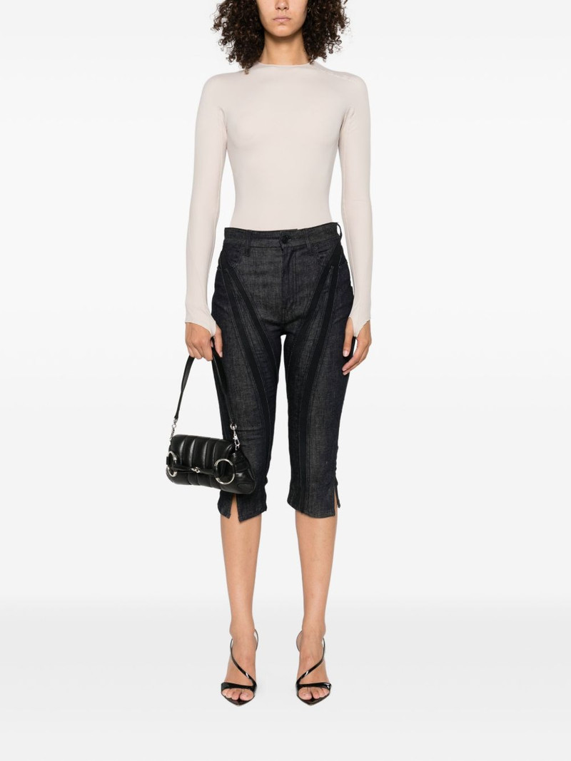 MUGLER long-sleeve thumb-holes bodysuit outlook