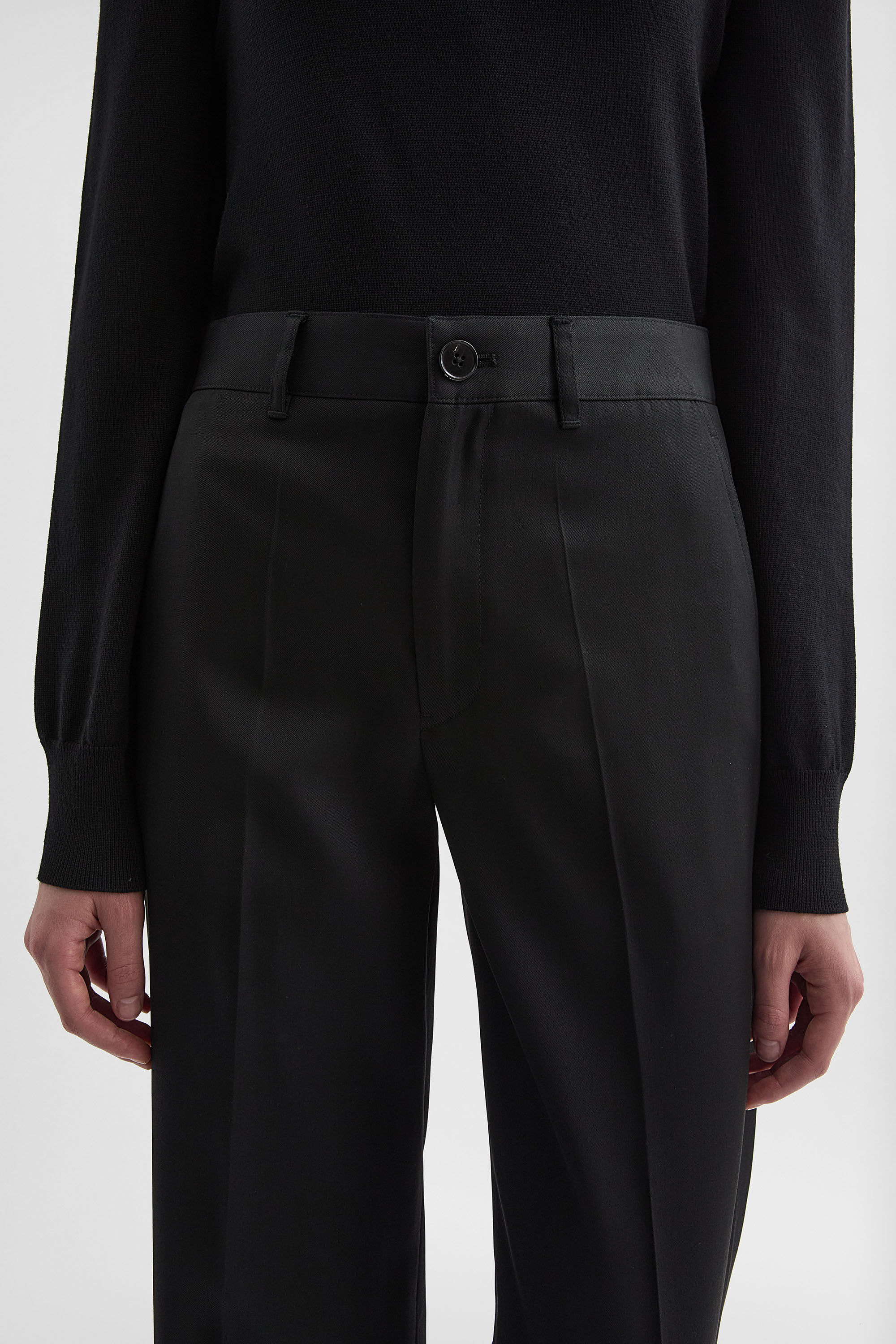 Lightweight Wool Gabardine Trousers - 7