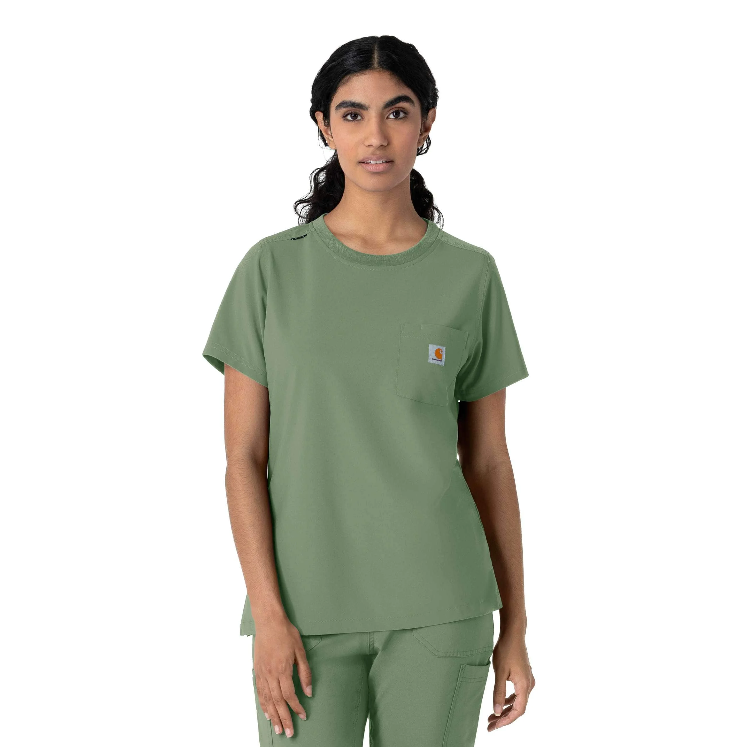 Women's Force Cross-Flex Crew Neck Scrub Top - 1