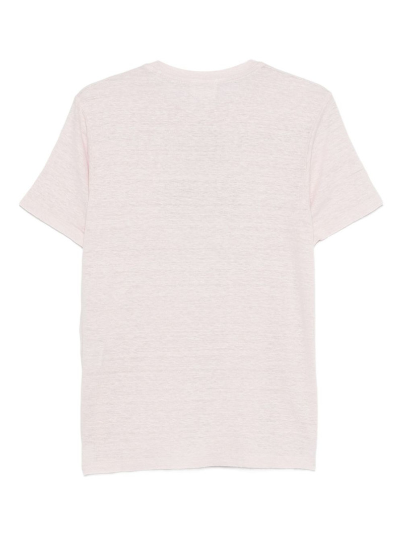 Isabel Marant Étoile Zewel logo-print linen T-shirt outlook