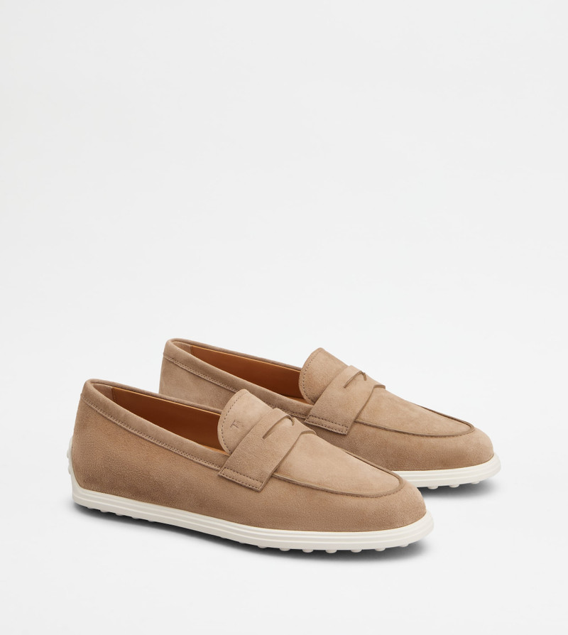 LOAFERS IN SUEDE - BEIGE 2