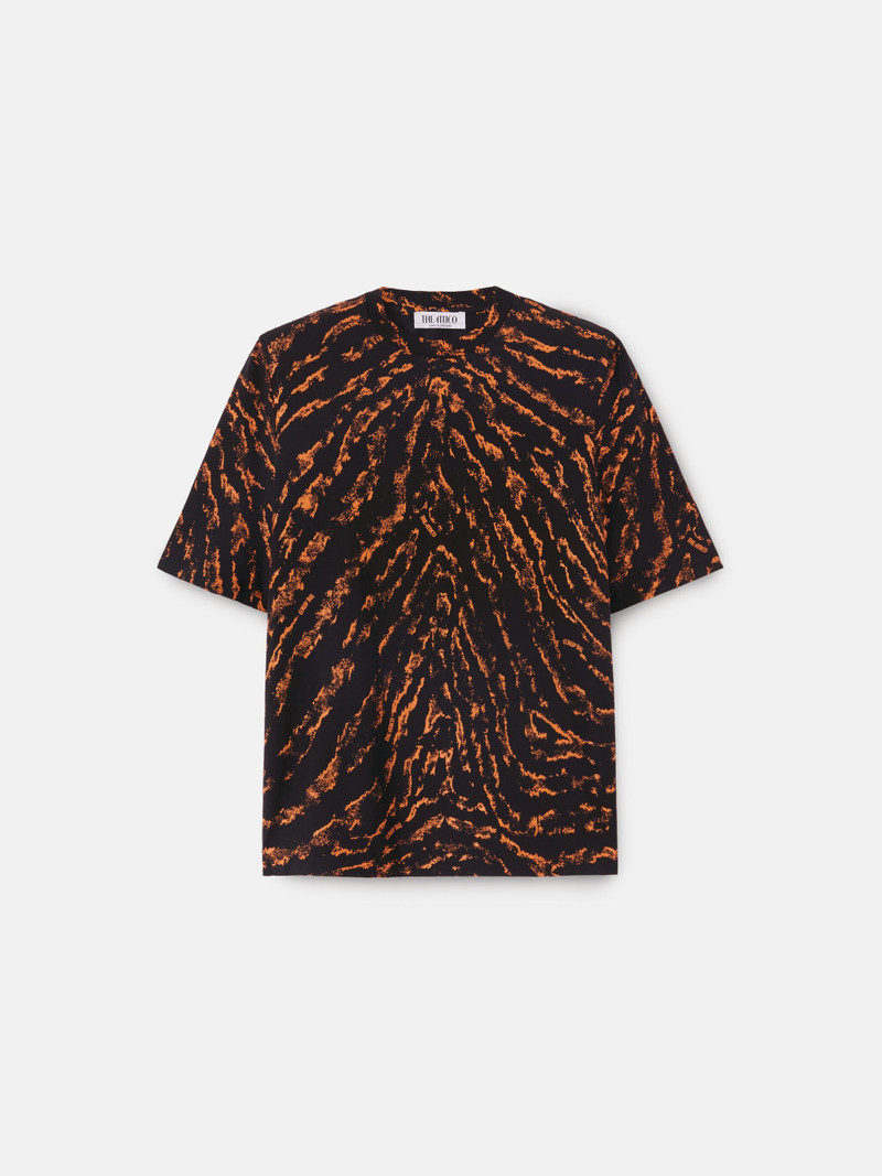 ''BELLA'' BLACK AND CINNAMON T-SHIRT 1