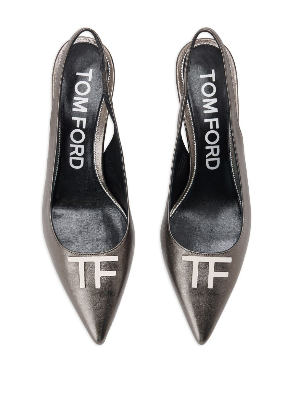 logo-plaque 65mm slingback pumps - 4