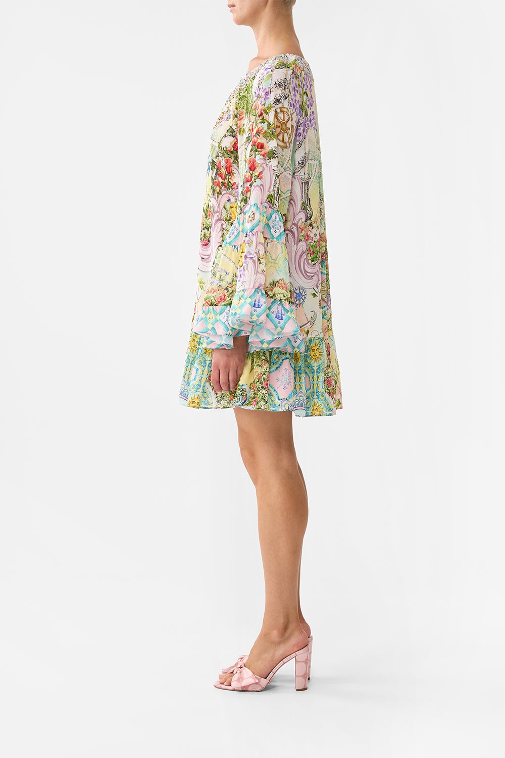 A LINE FRILL DRESS - 4
