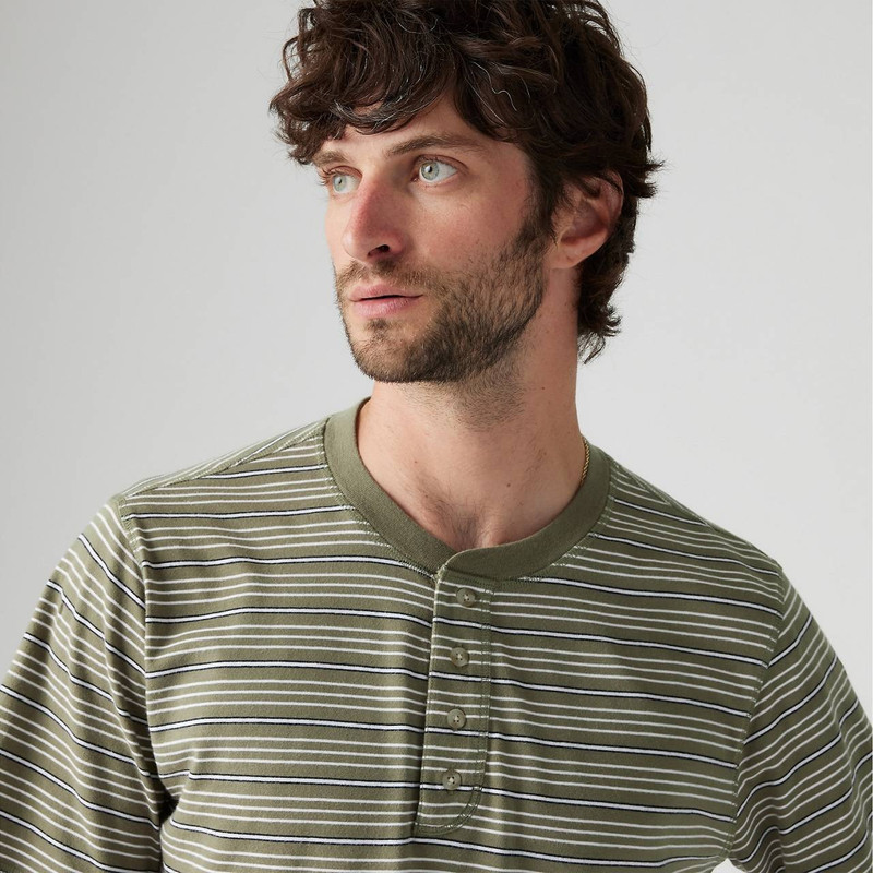 SHORT SLEEVE FOUR BUTTON HENLEY 5