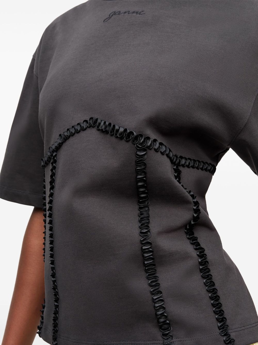 appliqué-detail T-shirt - 5