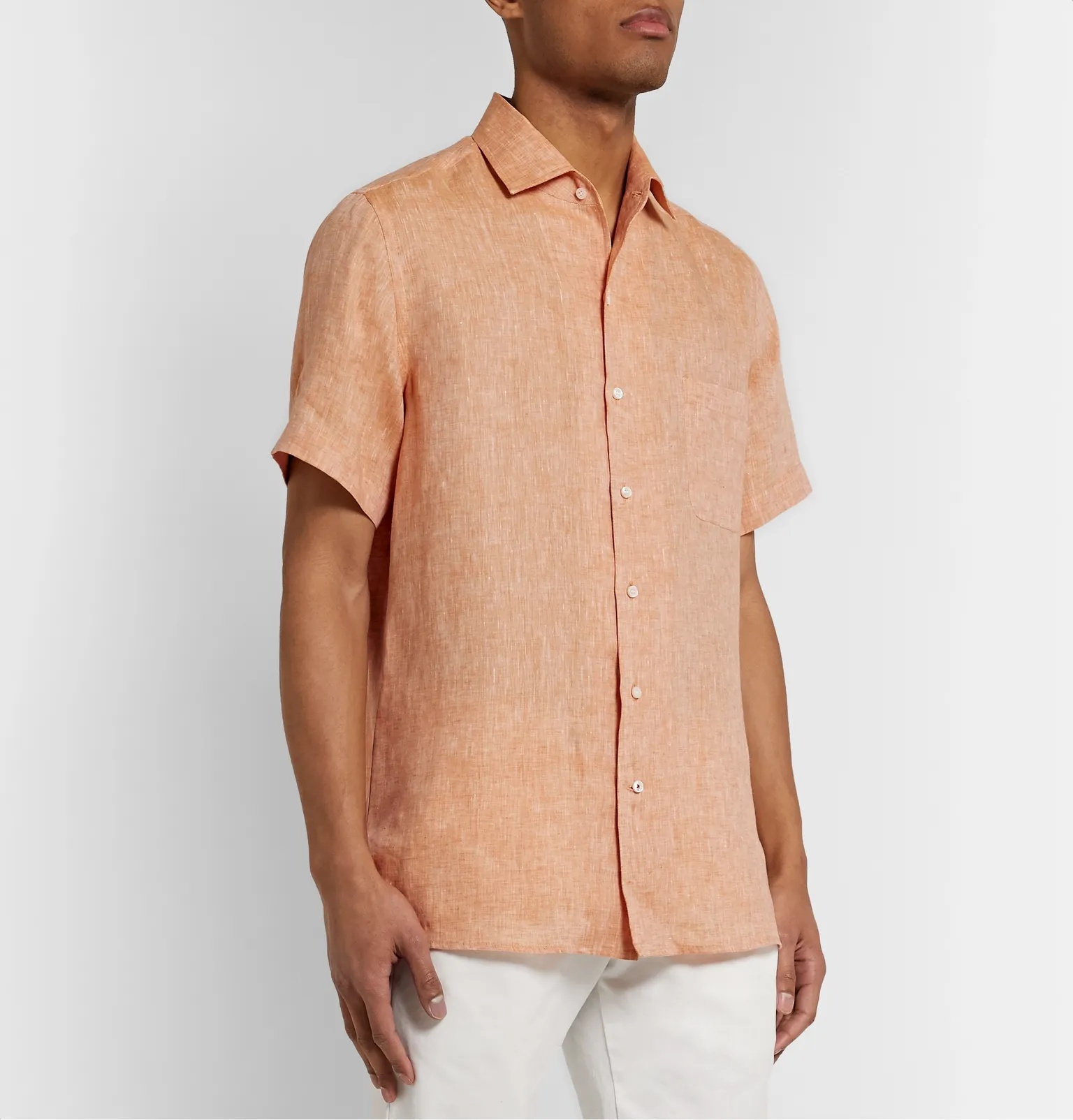 Mélange Slub Linen Shirt - 16