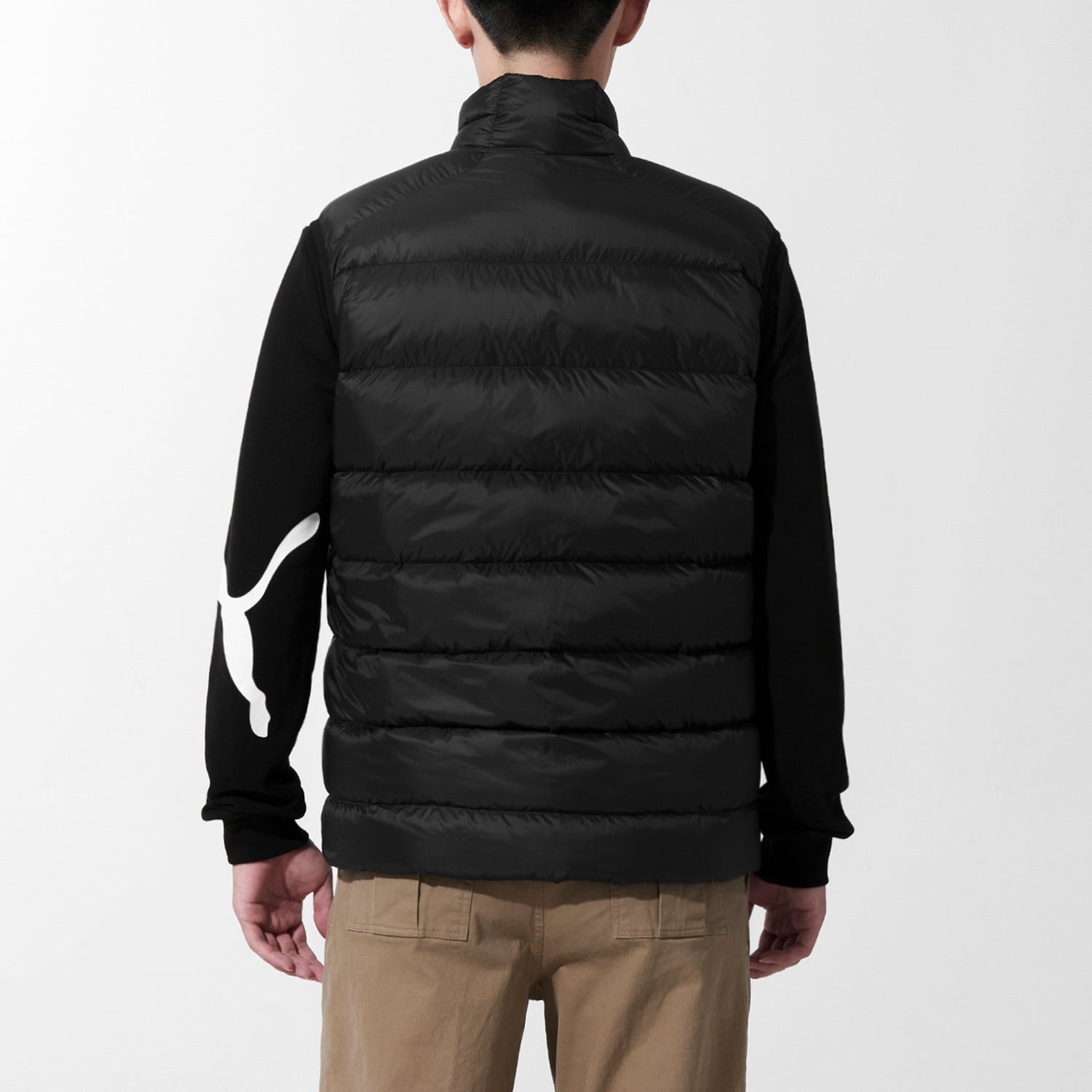 PUMA Logo Down Vest 'Black' 534541-01 - 4