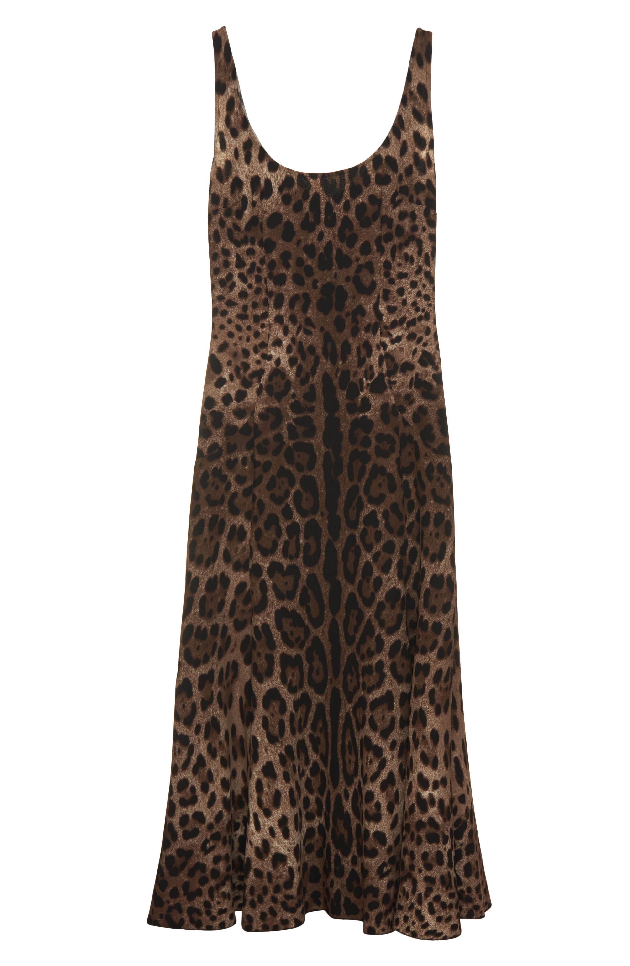 Leopard Print Cady Fit & Flare Dress - 5