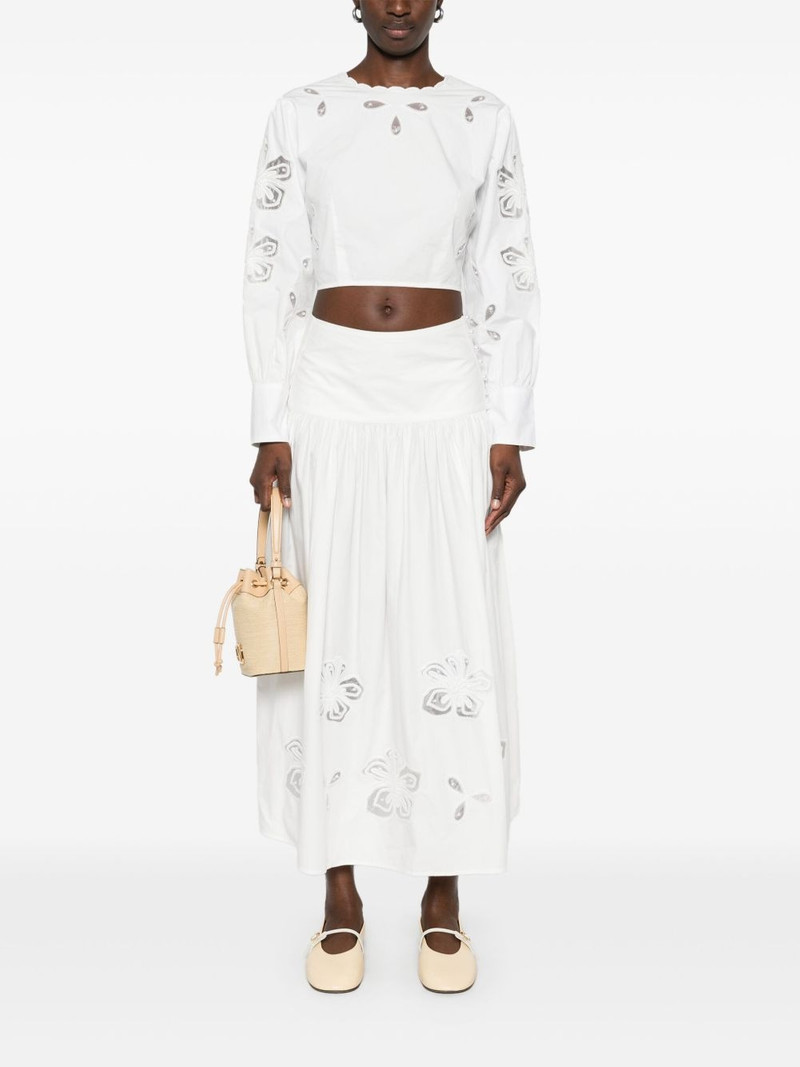 Sandro floral-embroidered blouse outlook