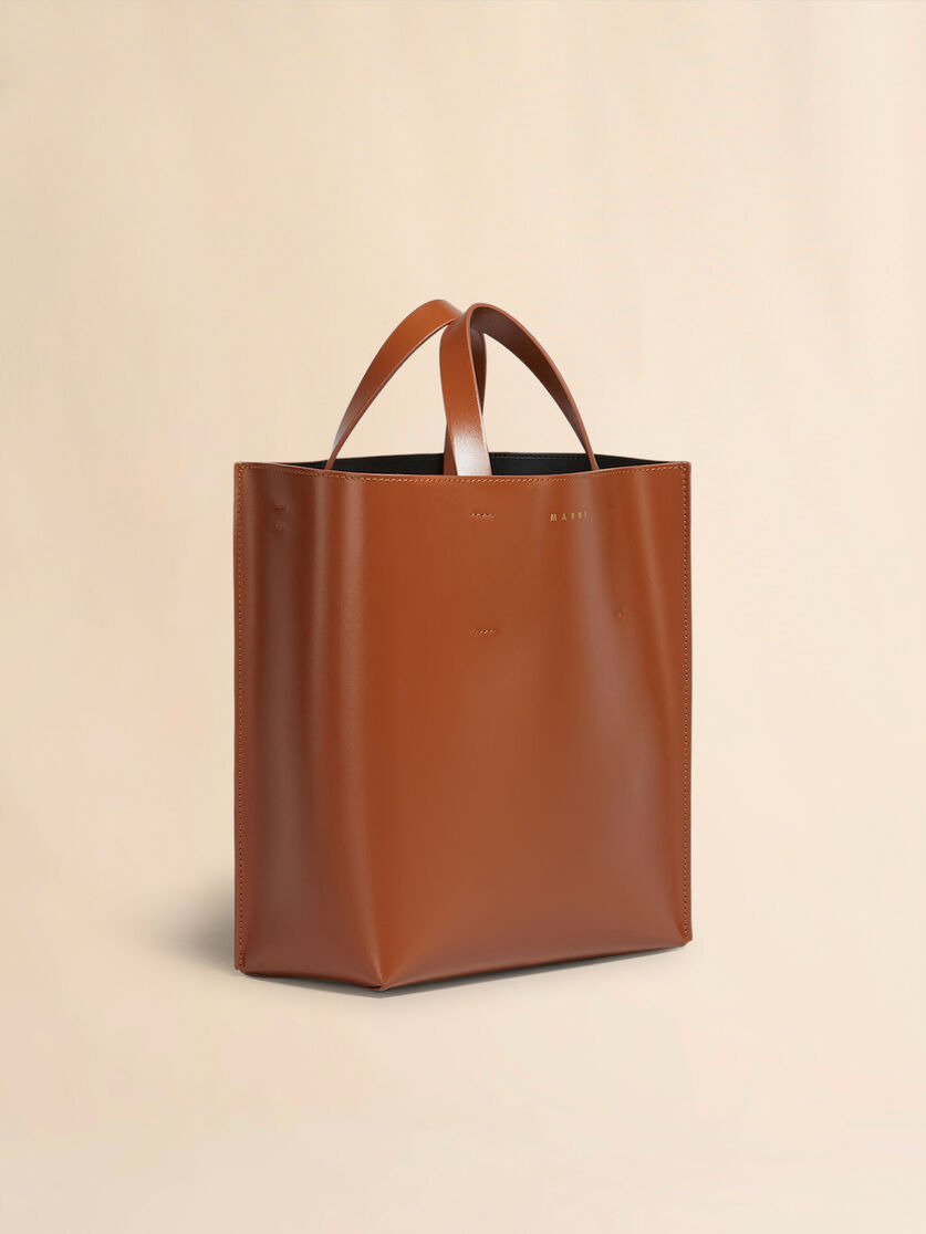 MUSEO SMALL BAG IN BROWN LEATHER - 5