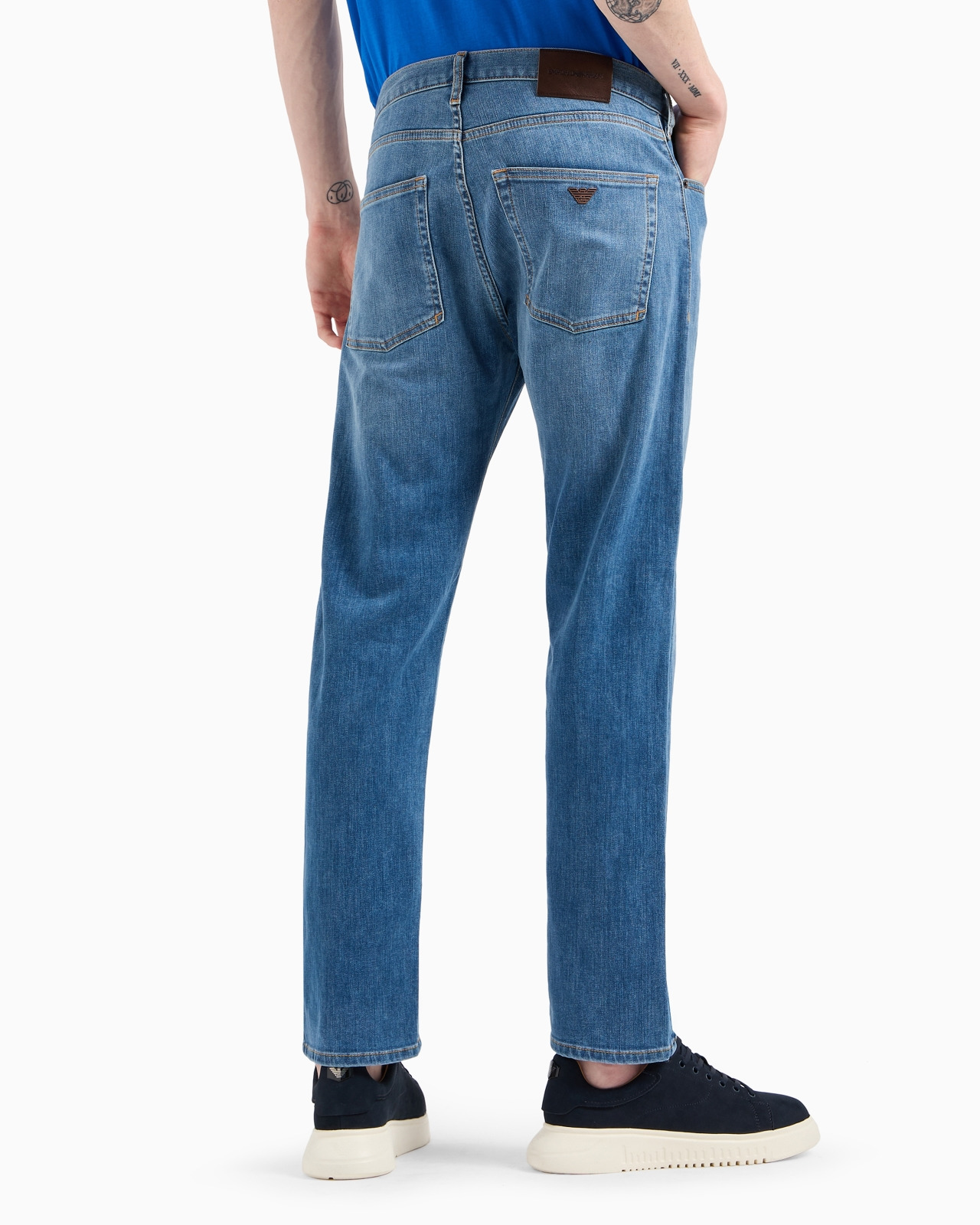 J45 Regular-fit, washed twill 11.5 oz comfort-denim jeans - 3