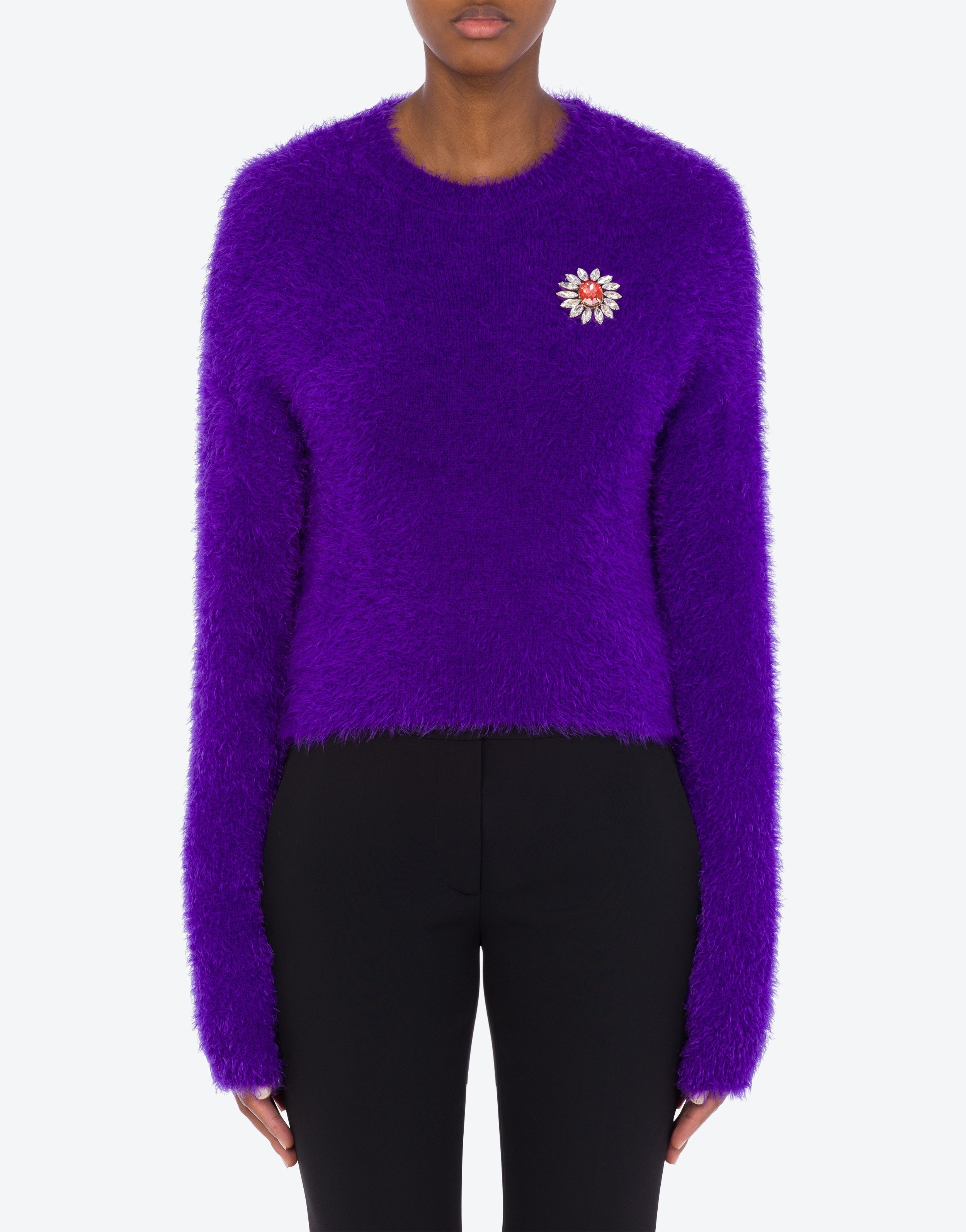 JEWEL FLOWER SOFT FABRIC JUMPER - 2