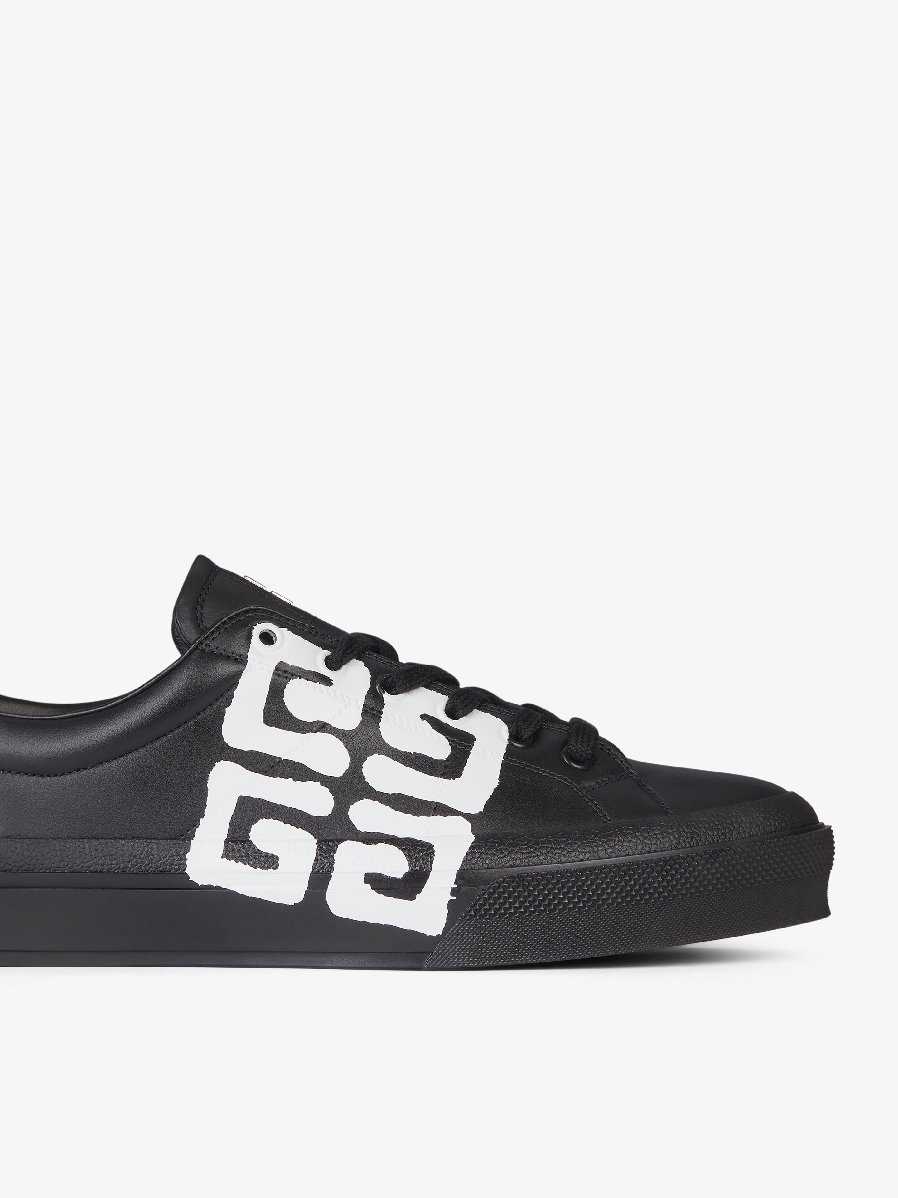 CITY SPORT SNEAKERS IN LEATHER WITH TAG EFFECT 4G PRINT - 7