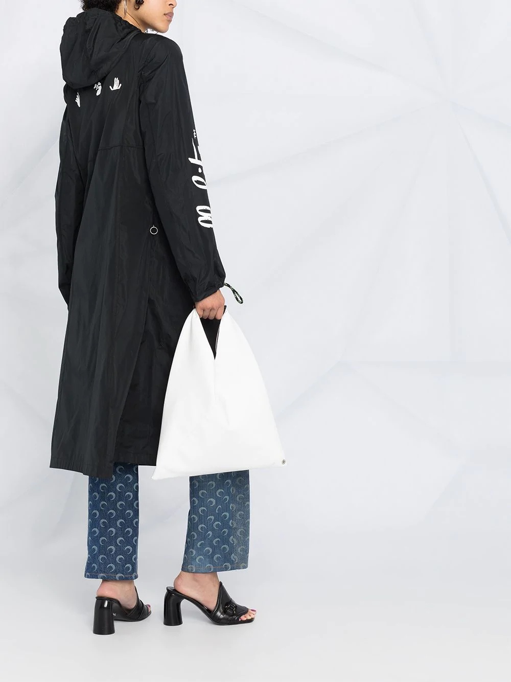 logo-print raincoat - 6