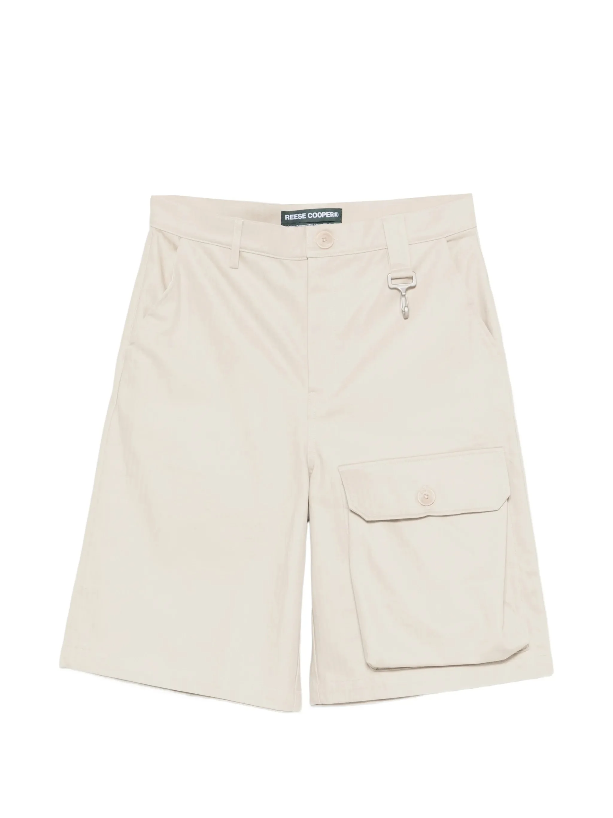 herringbone cargo shorts - 1