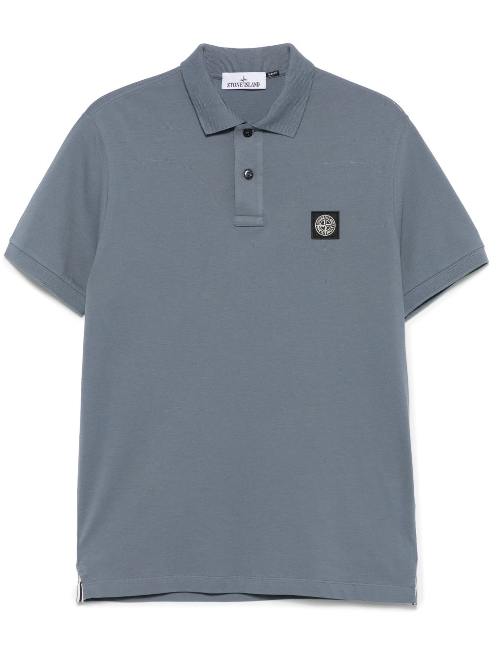 Compass-patch polo shirt - 1