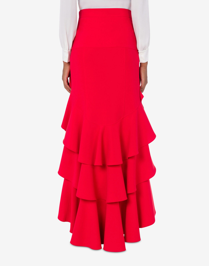 SKIRT IN CREPE WITH RUFFLES 3