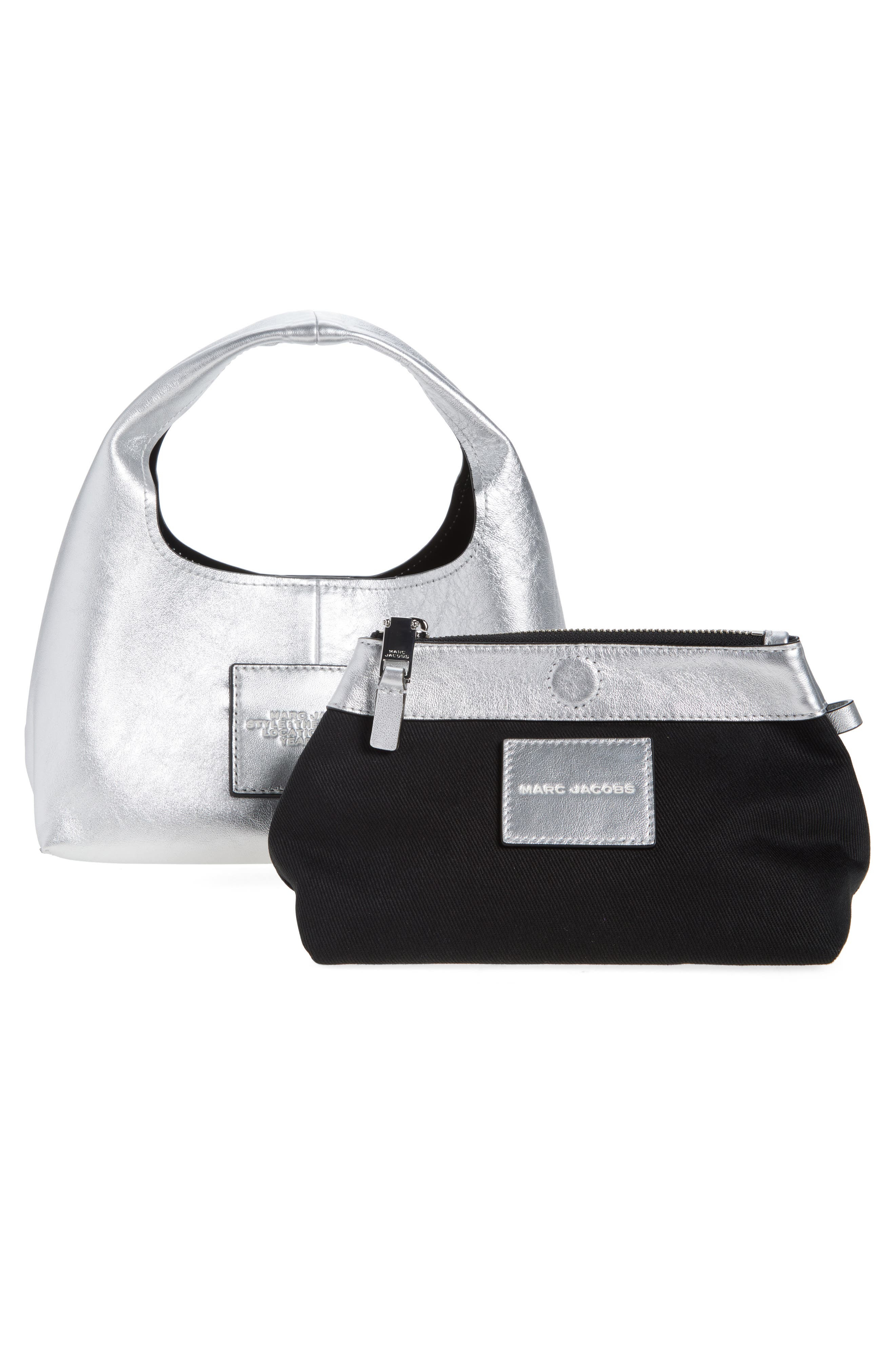 Marc Jacobs The Mini Leather Sack Bag in Silver at Nordstrom - 3