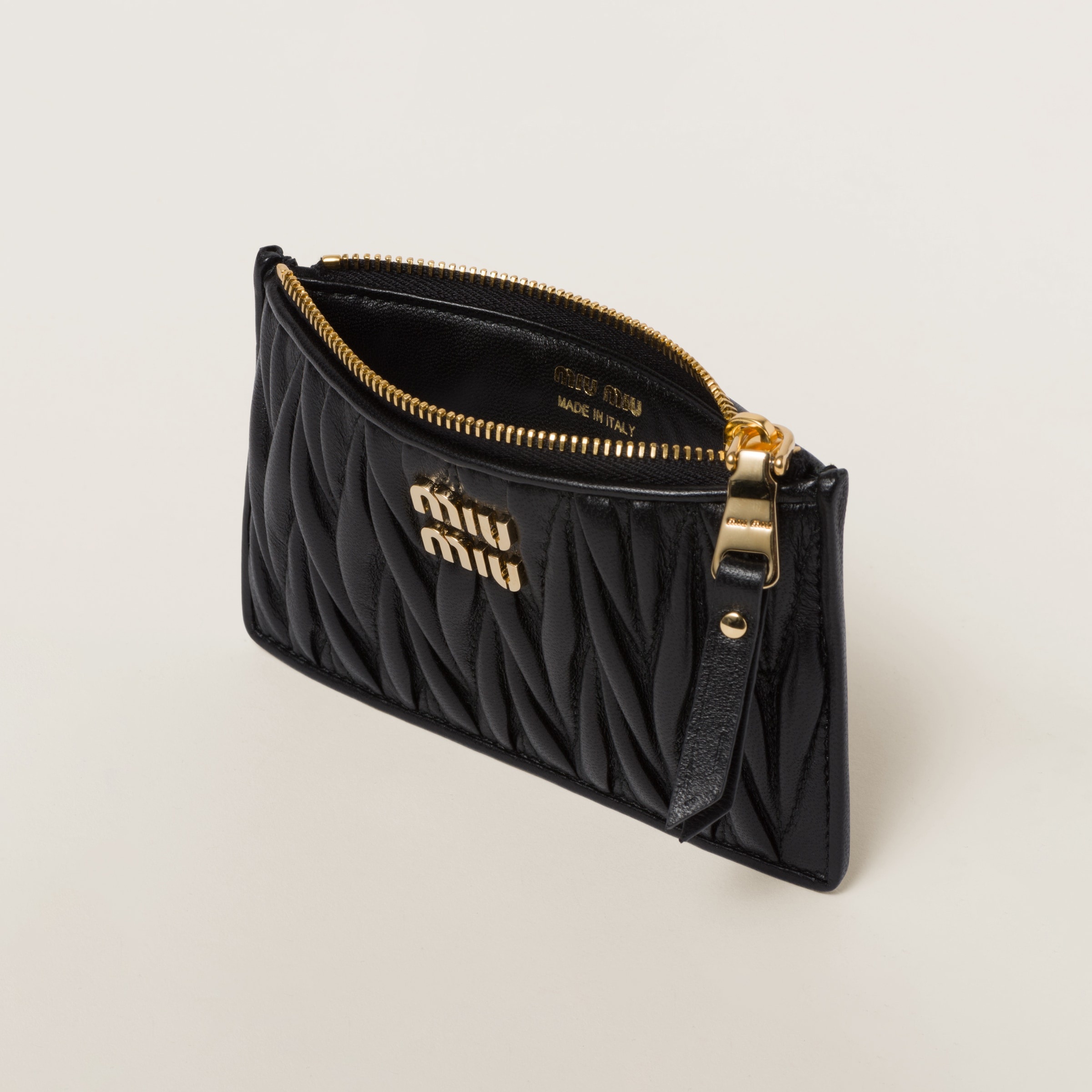 Matelassé nappa leather envelope wallet - 2