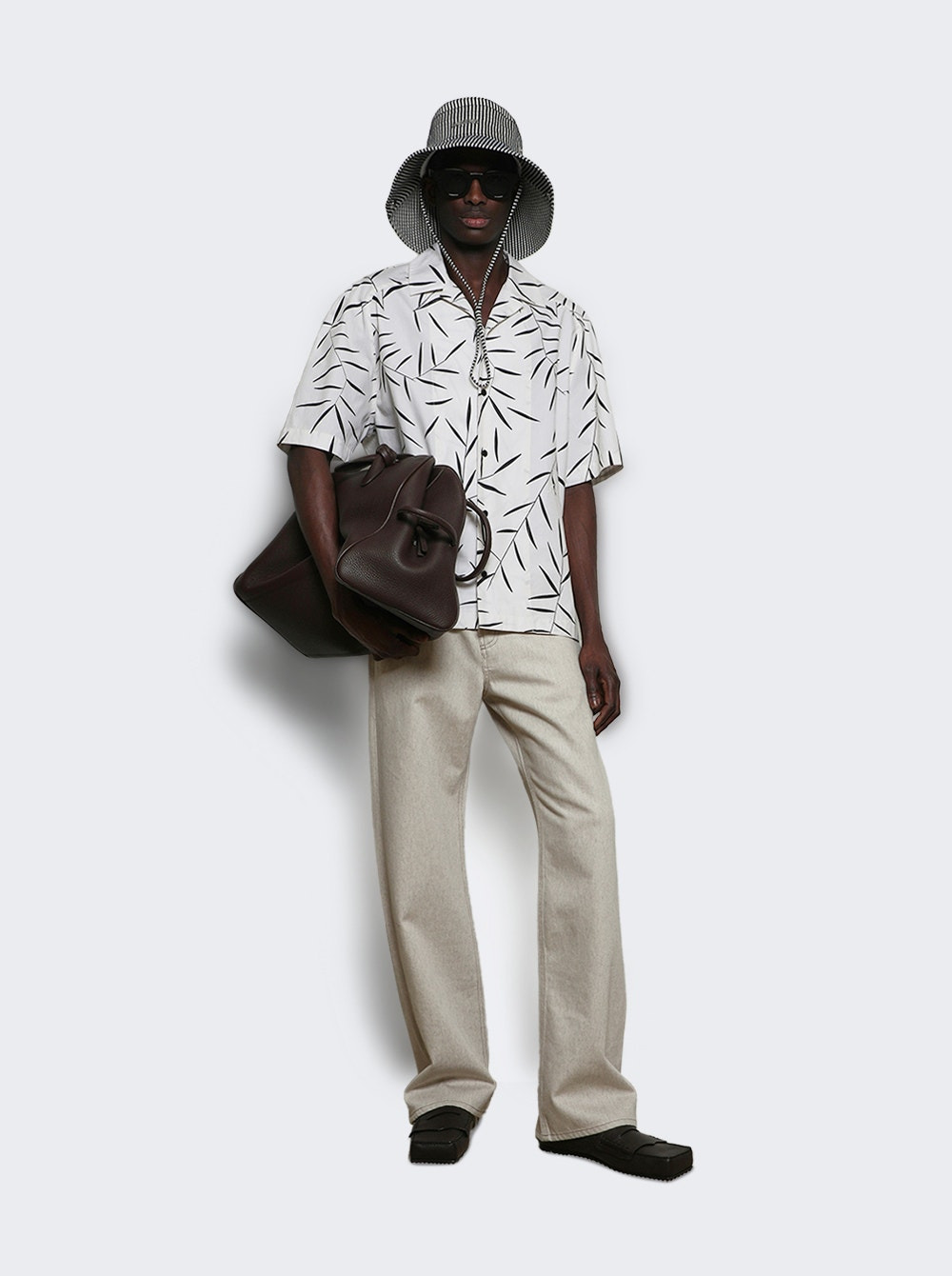 La Chemise Fonccio Print Foliage Off White - 5