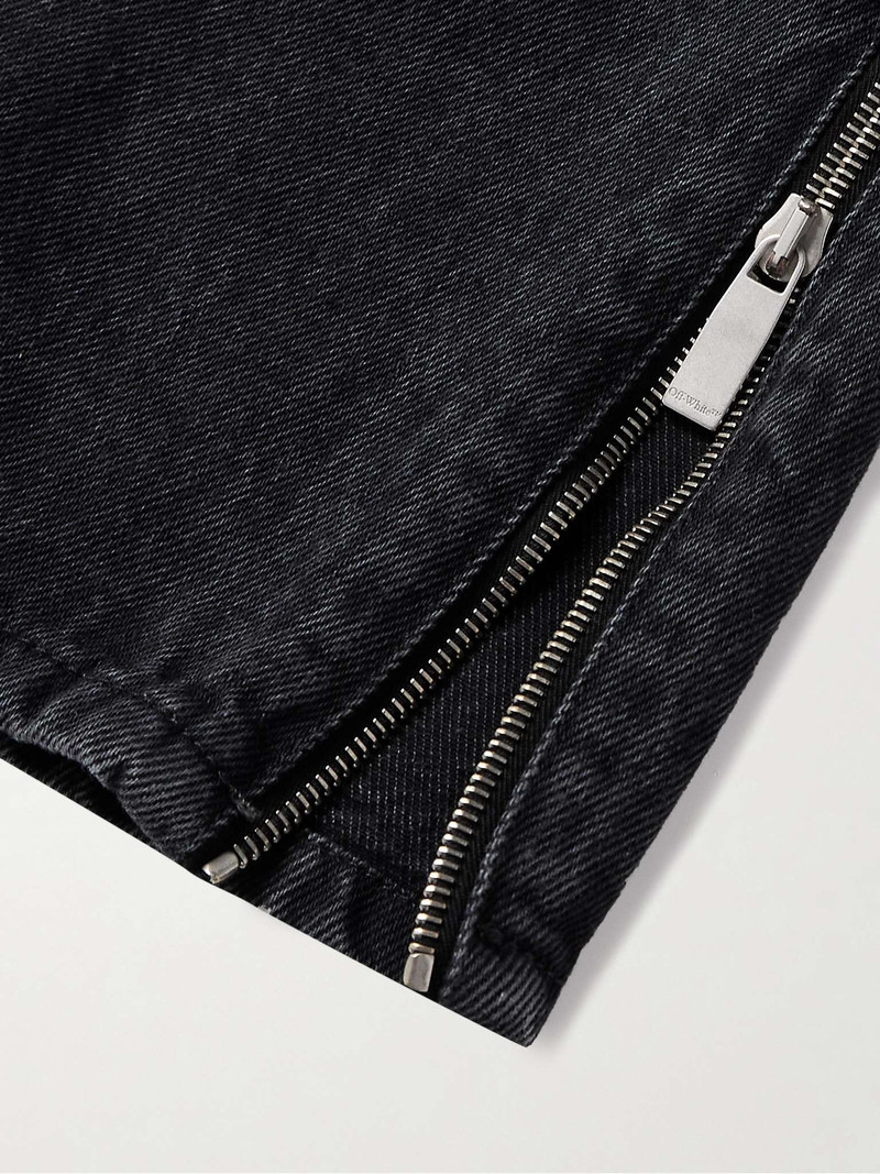 Straight-Leg Zip-Detailed Jeans 5