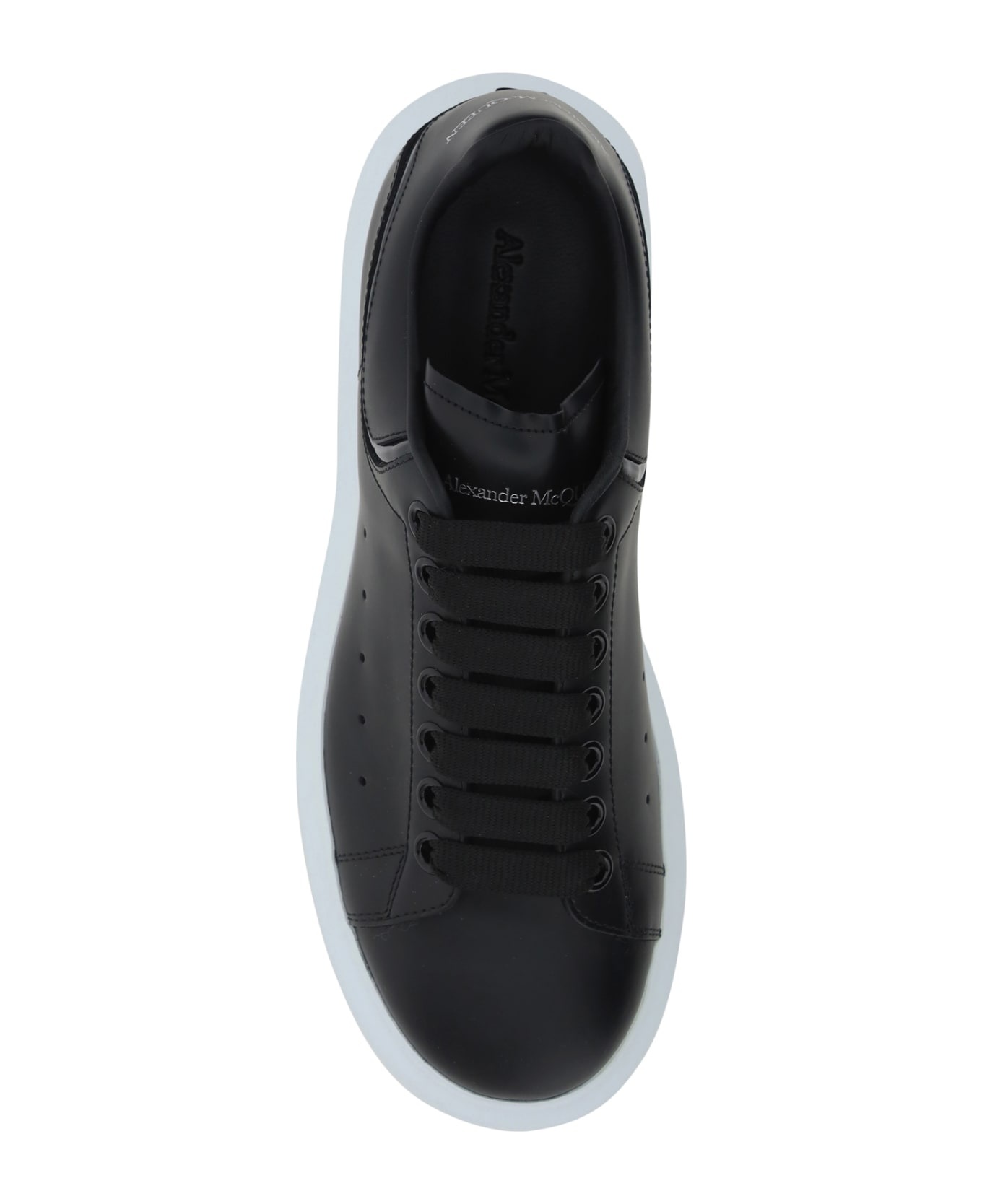 Low Top Sneakers With Oversized Platform And Logo In Leather - 4