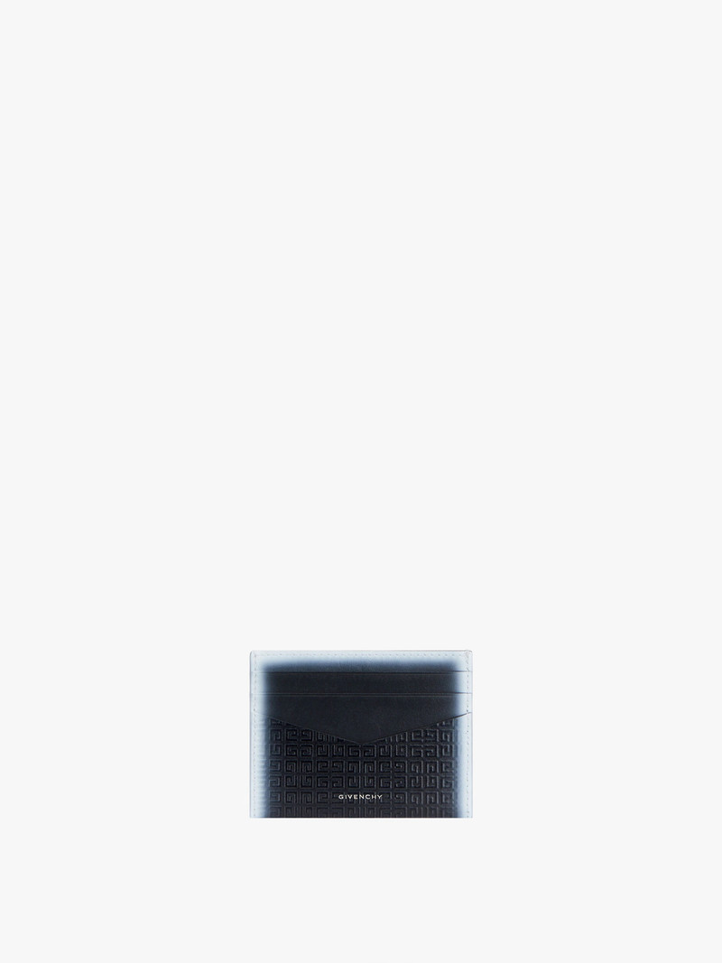 Givenchy CARD HOLDER IN 4G LEATHER WITH TAG EFFECT PRINTS outlook