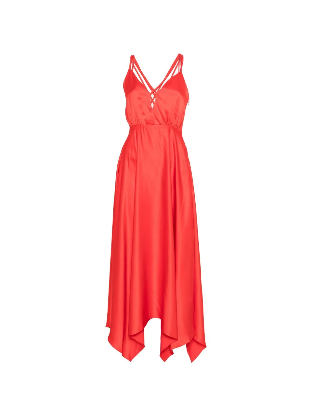 cut-out strap dress - 1