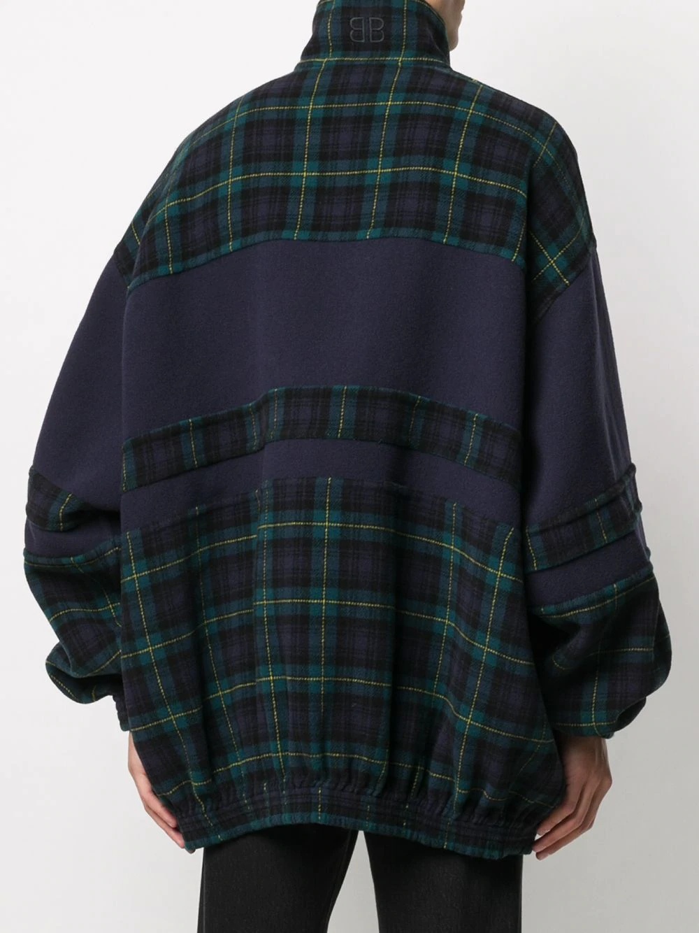 zip-front check fleece - 4