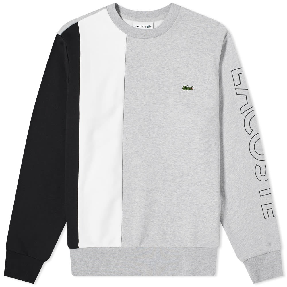 Lacoste Block Stripe Crew Sweat - 1