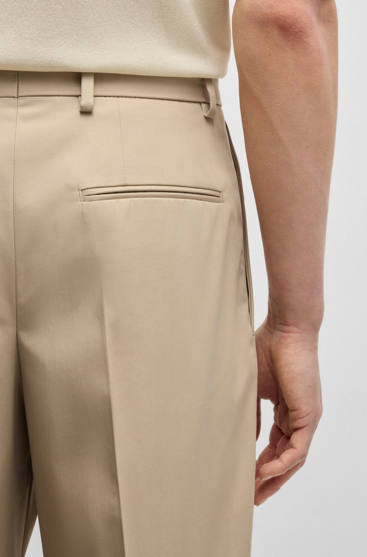 BOSS X SHOHEI OHTANI TROUSERS IN WATER-REPELLENT COTTON TWILL - 5