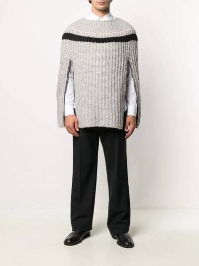 Raf Simons zip-up sleeve knitted jumper outlook